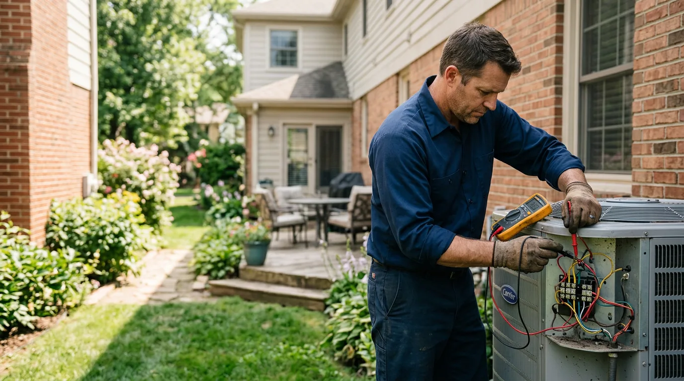 HVAC technician working near Sherrill, IA